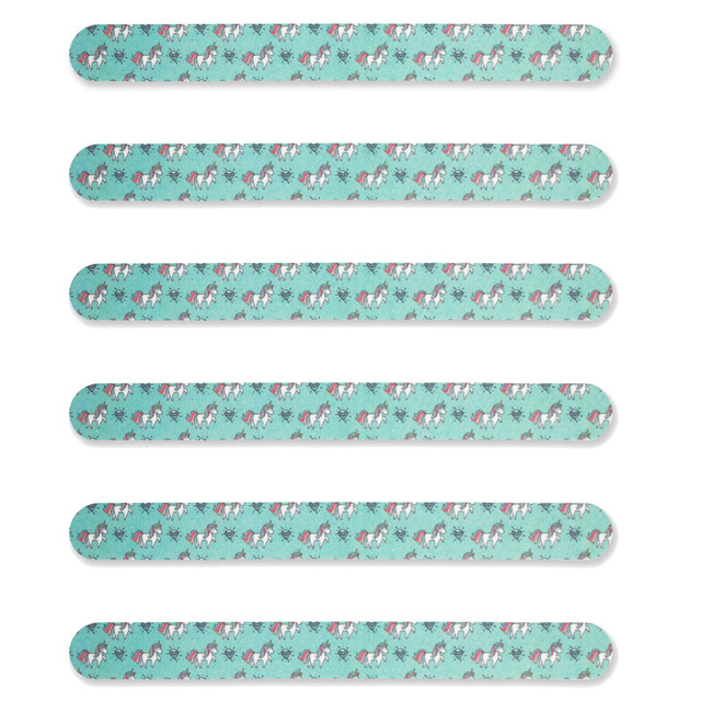Tropical Shine Trendy Nail File, Unicorn Print, 180/240 Grit- Case Pack of 6