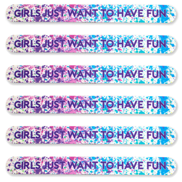 Tropical Shine Trendy Nail File, Girls Print, 180/240 Grit- Case Pack of 6