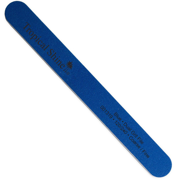 Tropical Shine Dual Grit File BLUE 120/240 Grit (Coarse/ Fine)