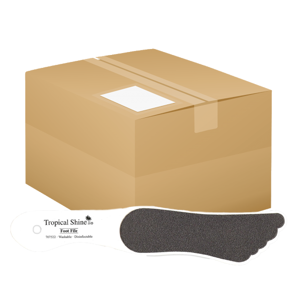 Tropical Shine Large Black Foot File 100/ 180 Grit (Coarse/ Medium)- Case Pack of 25