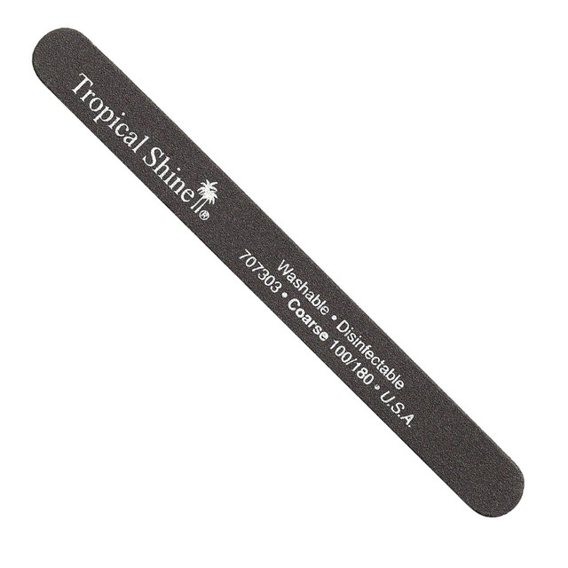 Tropical Shine Black File 100/ 180 Grit (Coarse/ Medium)