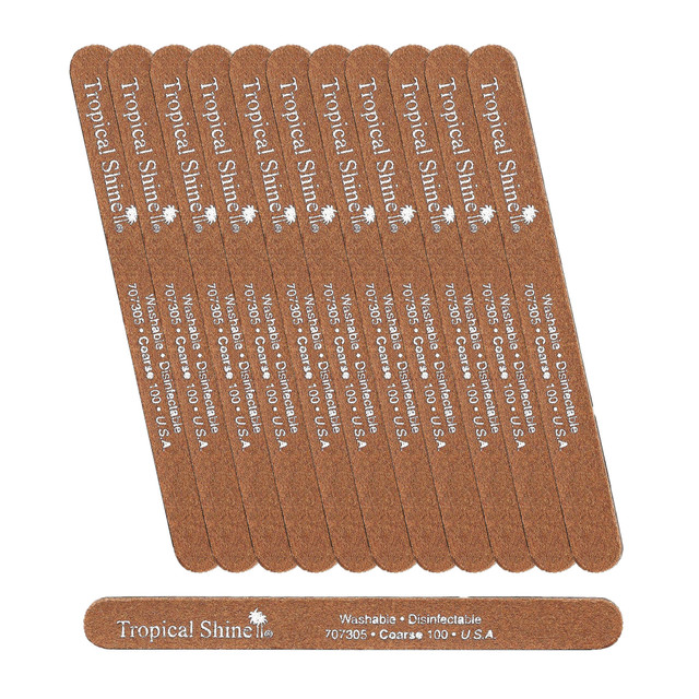 Tropical Shine Gold File 100 Grit (Coarse)- Case Pack of 12