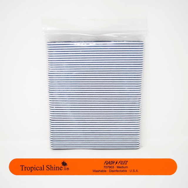 Tropical Shine Orange Flash File 180 Grit (Medium)- Case Pack of 50