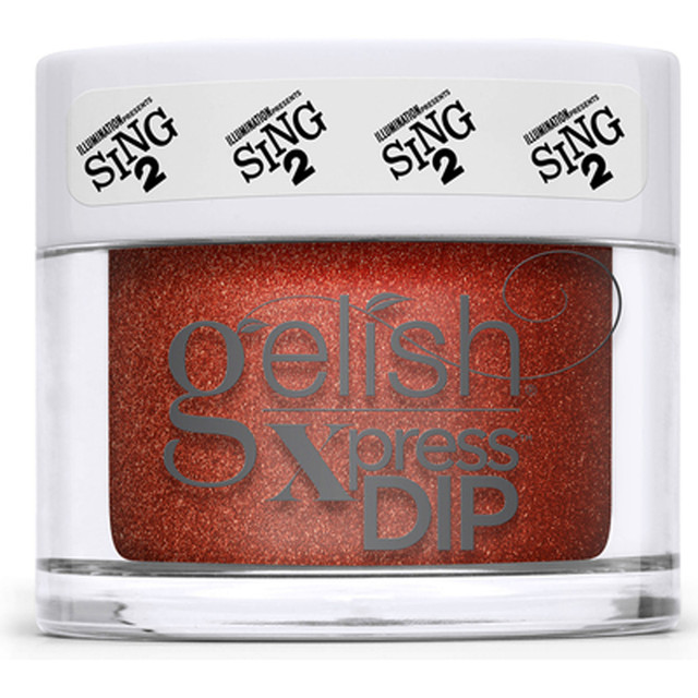 Gelish Xpress Dip "Rosy Rosita" Red Shimmer - 43g | 1.5 oz