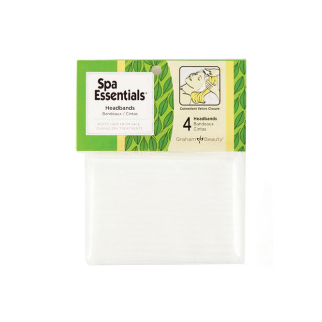 Graham Beauty Spa Essentials® Headbands - White, 4 ct.