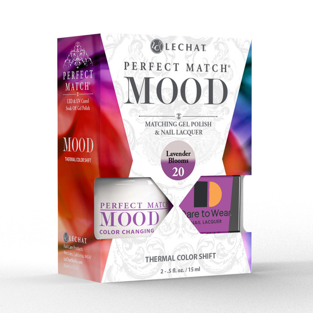 LeChat "Lavender Blooms" - Perfect Match MOOD Collection Duo Set Lacquer & Gel  - SKU:PMMDS20