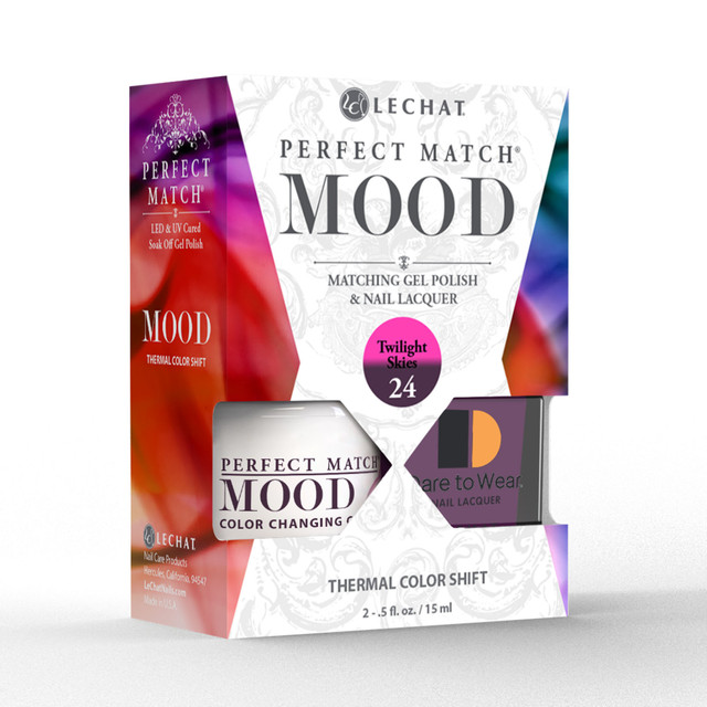LeChat "Twilight Skies" - Perfect Match MOOD Collection Duo Set Lacquer & Gel  - SKU:PMMDS24