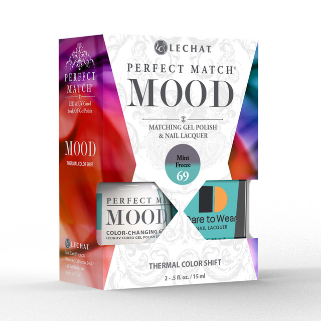 LeChat "Mint Freeze" - Perfect Match MOOD Collection Duo Set Lacquer & Gel  - SKU:PMMDS69