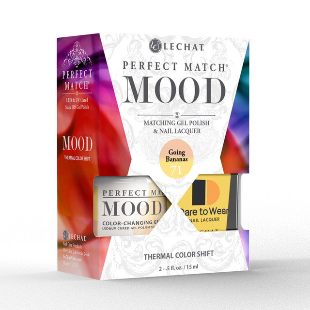 LeChat "Going Bananas" - Perfect Match MOOD Collection Duo Set Lacquer & Gel  - SKU:PMMDS71