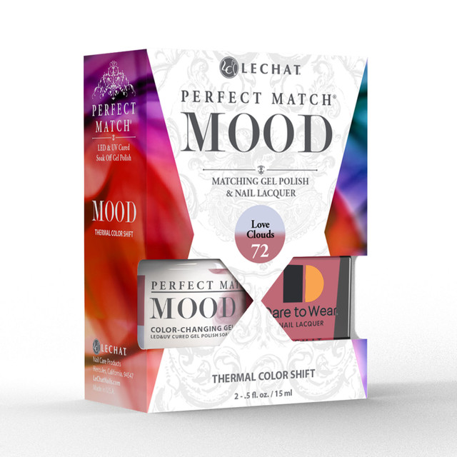 LeChat "Love Clouds" - Perfect Match MOOD Collection Duo Set Lacquer & Gel  - SKU:PMMDS72