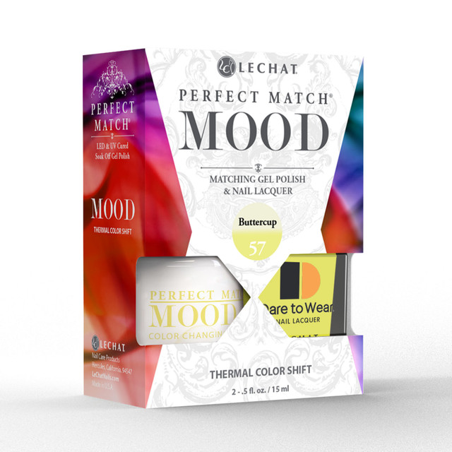 LeChat "Buttercup" - Perfect Match MOOD Collection Duo Set Lacquer & Gel  - SKU:PMMDS57