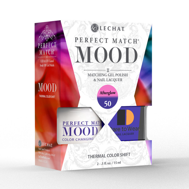 LeChat "Afterglow " - Perfect Match MOOD Collection Duo Set Lacquer & Gel  - SKU:PMMDS50