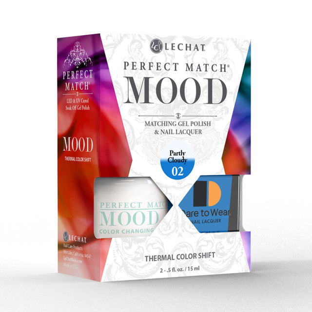 LeChat "Partly Cloudy" - Perfect Match MOOD Collection Duo Set Lacquer & Gel  - SKU:PMMDS02