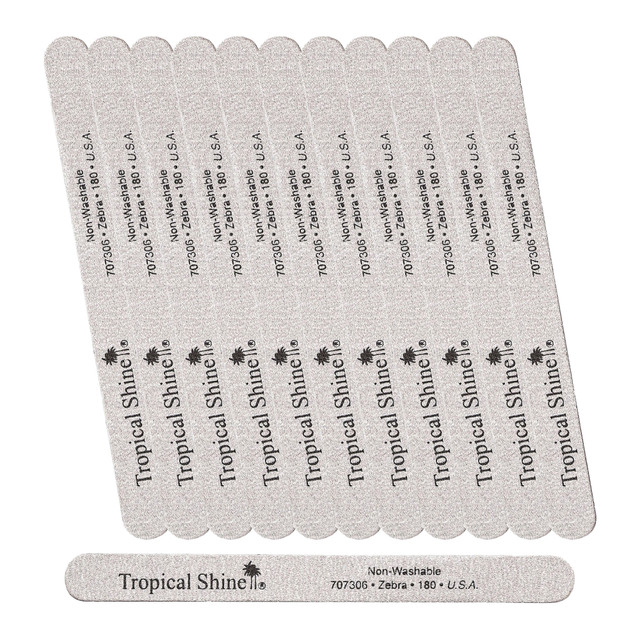 Tropical Shine Zebra File 180 Grit (Medium)- Case Pack of 12
