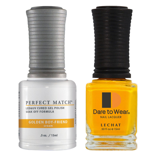 Le Chat Perfect Match Gel Polish & Lacquer Set, Golden Boy-friend, 15 mL | .5 fl. oz., PMS064