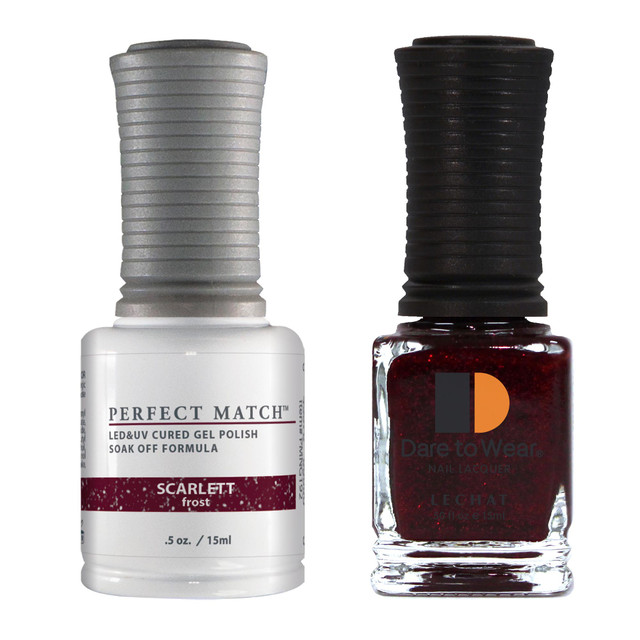 Le Chat Perfect Match Gel Polish & Lacquer Set, Scarlett, 15 mL | .5 fl. oz., PMS192