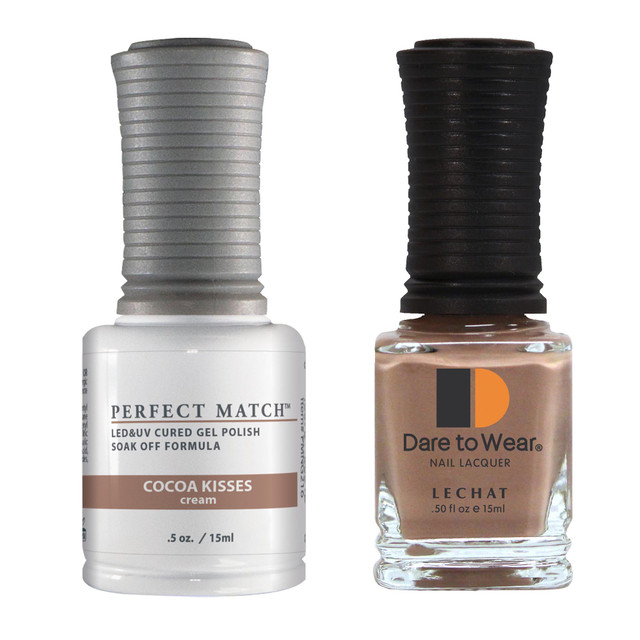 Le Chat Perfect Match Gel Polish & Lacquer Set, Cocoa Kisses, 15 mL | .5 fl. oz., PMS216
