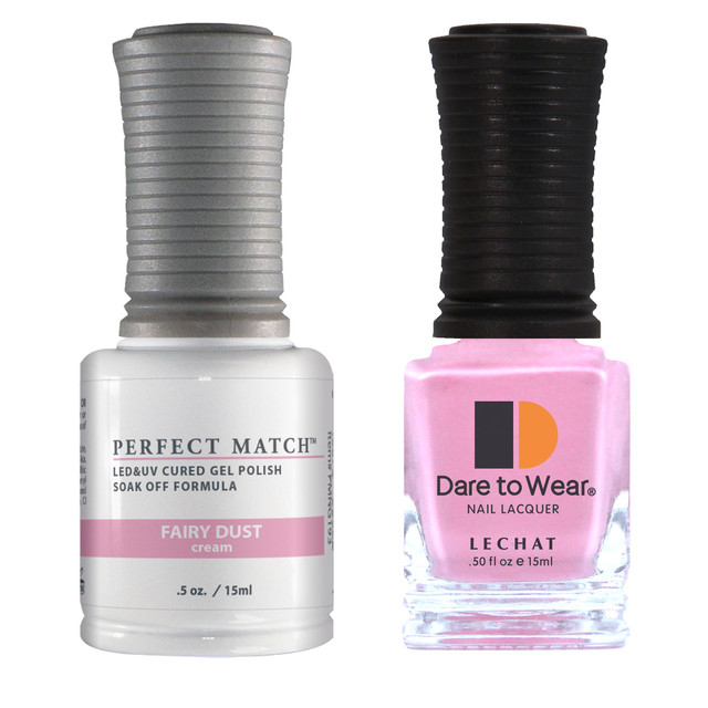 Le Chat Perfect Match Gel Polish & Lacquer Set, Fairy Dust, 15 mL | .5 fl. oz., PMS193