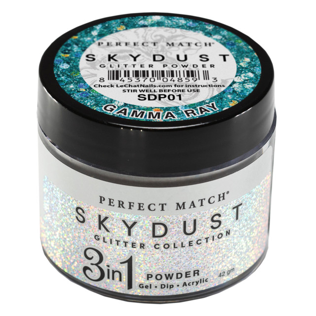 LeChat "Gamma Ray" - Perfect Match Sky Dust Collection 3-in-1 Dip Powder, 42g - SDP01, 43 g