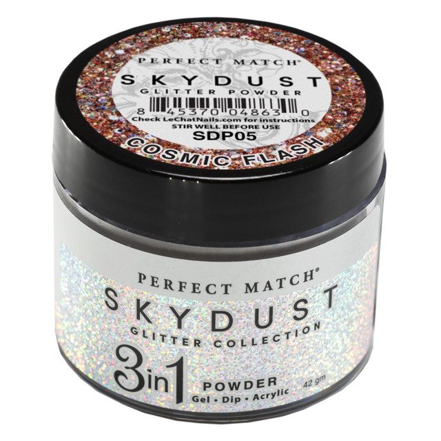 LeChat "Cosmic Flash" - Perfect Match Sky Dust Collection 3-in-1 Dip Powder, 42g - SDP05, 43 g