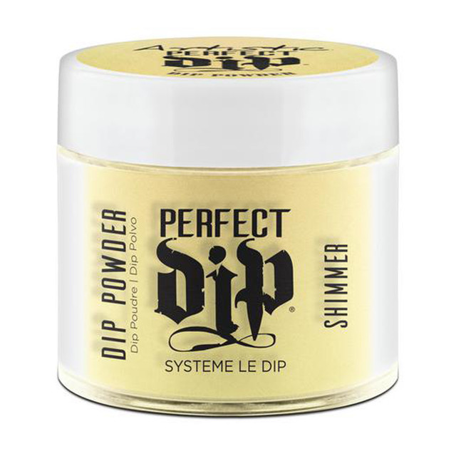 Artistic Nail Design "Goddess of Light" - Iridescent Yellow Crème Dip Powder, 23g | .8 oz