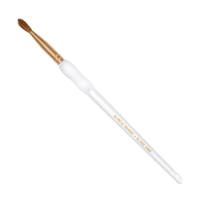 DL Pro #2 Gel Grip Kolinsky Acrylic Brush