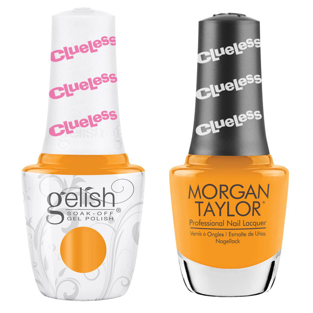 Gelish "Let's Do A Makeover" Duo, Marigold Creme - Includes gel polish and lacquer