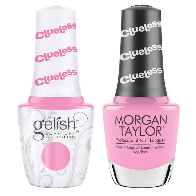 Gelish "Adorably Clueless" Duo, Princess Pink Creme - Includes gel polish and lacquer