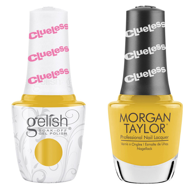 Gelish "Ugh, As If" Duo, Mustard Yellow Creme - Includes gel polish and lacquer