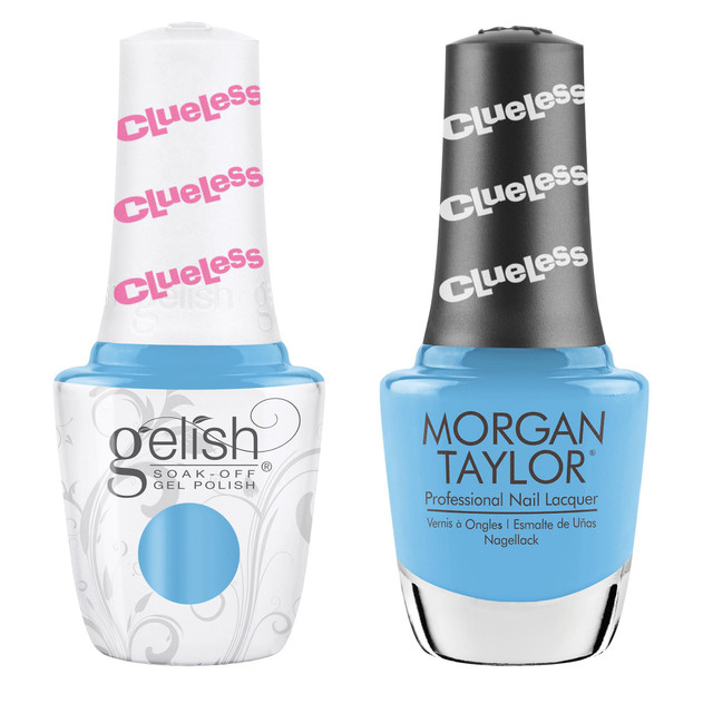 Gelish "Total Betty" Duo, Sky Blue Creme - Includes gel polish and lacquer