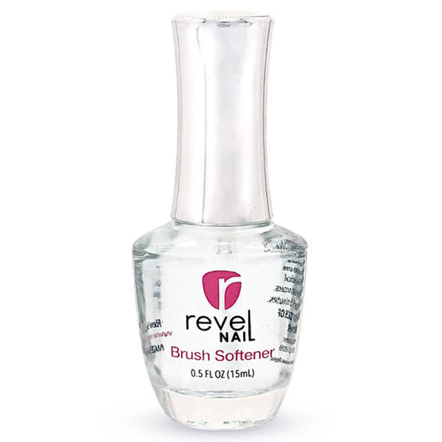 Revel Nail BSG15 - Brush Softener Glass 15 mL Filled Liquid
