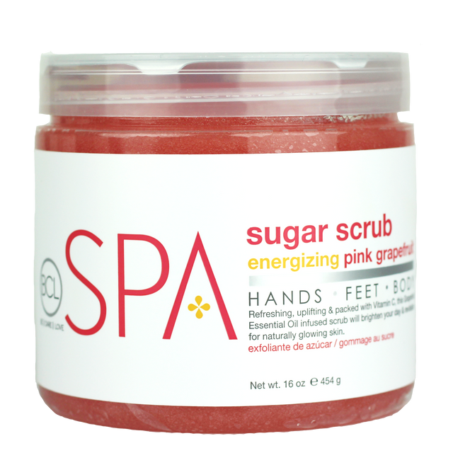 BCL SPA Sugar Scrub Energizing Pink Grapefruit, 16 oz.