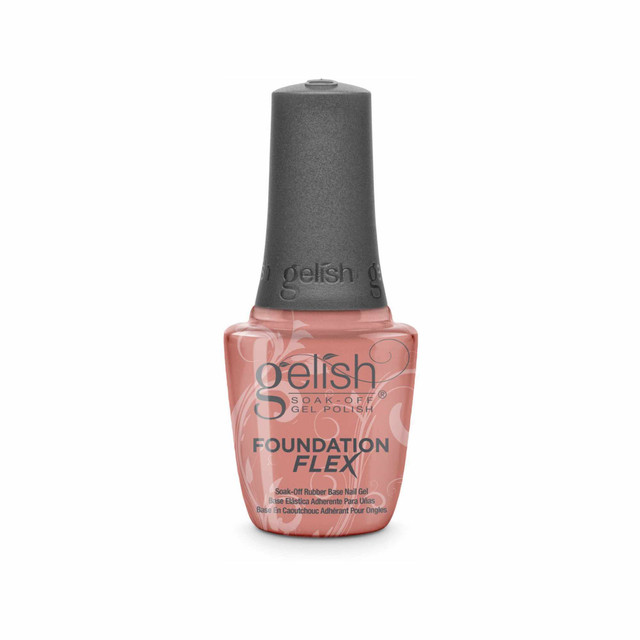Gelish Foundation Flex Soak-Off Rubber Base Nail Gel, Cover Beige, 15 mL | .5 fl. Oz.
