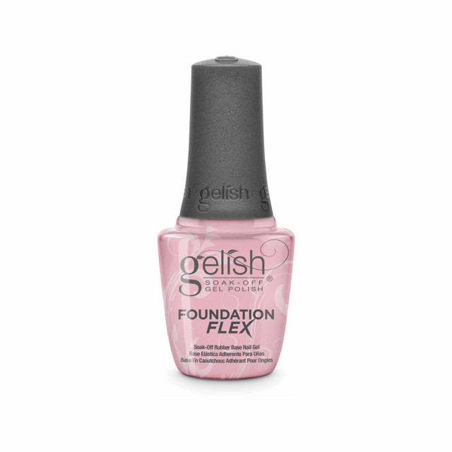 Gelish Foundation Flex Soak-Off Rubber Base Nail Gel, Light Nude, 15 mL | .5 fl. Oz.