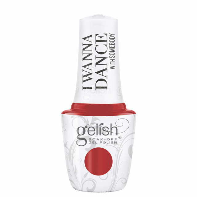 Gelish Soak Off Gel Polish "Blazing Up the Charts" Hot Red Creme - 15 mL | .5 fl oz - 1110471