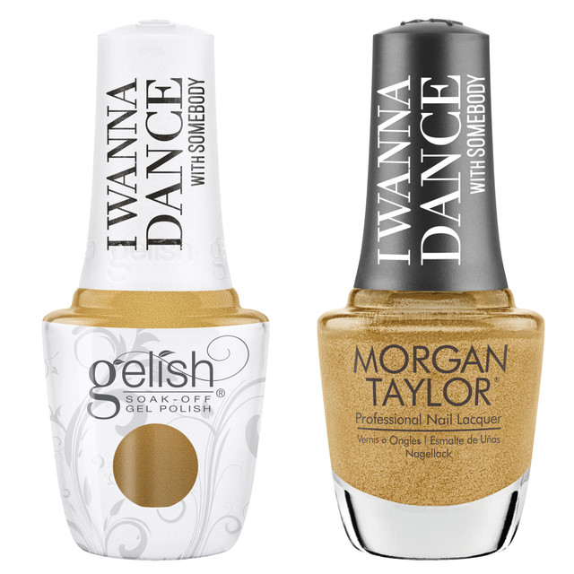 Gelish "Command The Stage" Duo, Antique Bronze Shimmer - Includes Gel Polish and Lacquer