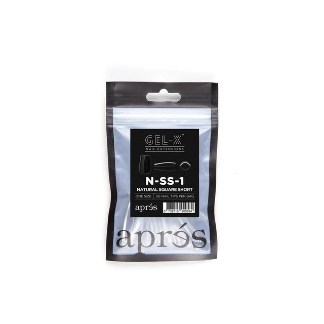 Apres Individual Tips - Natural Square Short #1