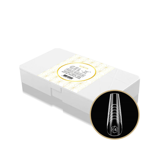 Apres French Manicure Gel-X Tips - Sculpted Coffin Long (330 pcs)