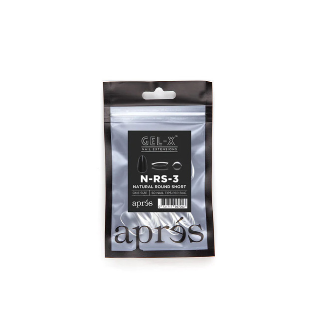 Apres Individual Tips - Natural Round Short #3
