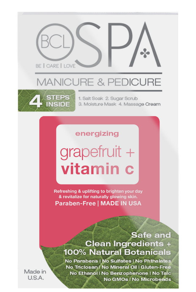 BCL Spa Pink Grapefruit Complete 4-Step System, Single Use Packet Box