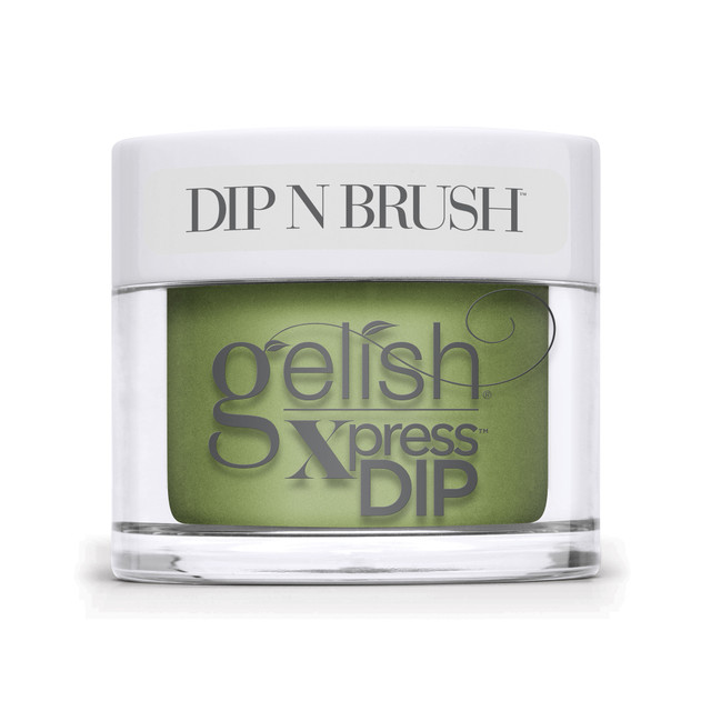 Gelish Xpress Dip "Leaf It All Behind" Moss Green Crème - 43g | 1.5 oz - 1620483