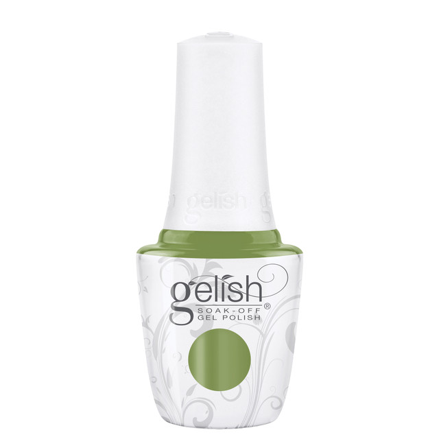 Gelish Soak Off Gel Polish "Leaf It All Behind" Moss Green Crème - 15 mL | .5 fl oz - 1110483