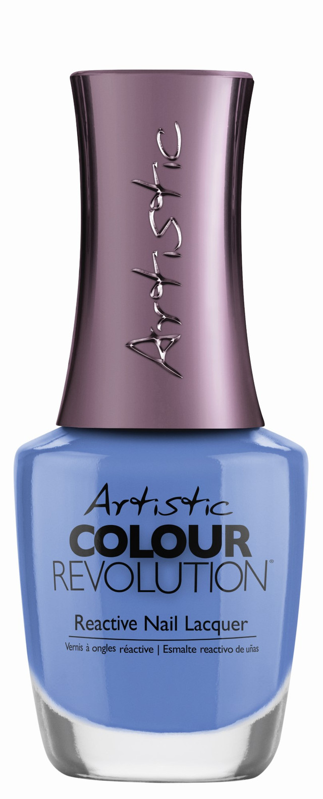 Artistic Nail Design "Speak Loud", Colour Revolution Nail Lacquer, Light Blue Crème