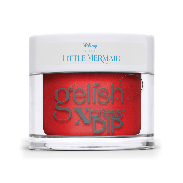 Gelish Xpress Dip n Brush "Let's Crab a Bite", Fiery Tangerine Pearl, 43 g | 1.5 oz - Splash of Color Collection
