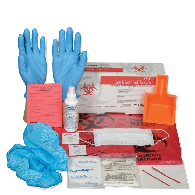 Blood & Bodily Fluid Cleanup Kit - OSHA Compliant