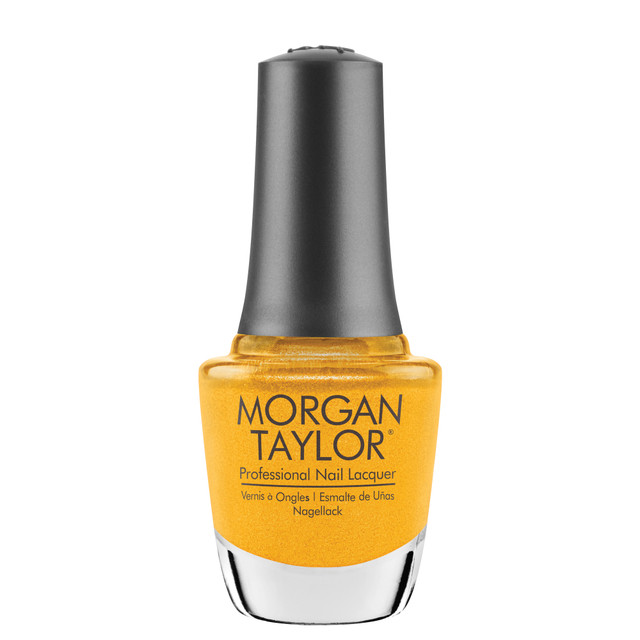 Morgan Taylor Nail Lacquer "Golden Hour Glow", Golden Yellow Pearl, 15 mL | .5 fl oz - Change of Pace Collection