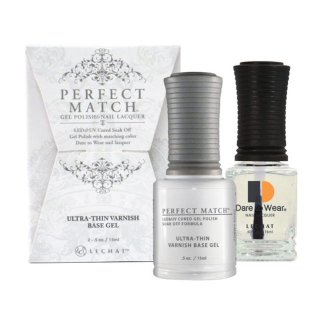 LeChat Ultra Thin Varnish Base Gel, includes free lacquer base - PMB03, 15 mL | .5 fl. Oz.