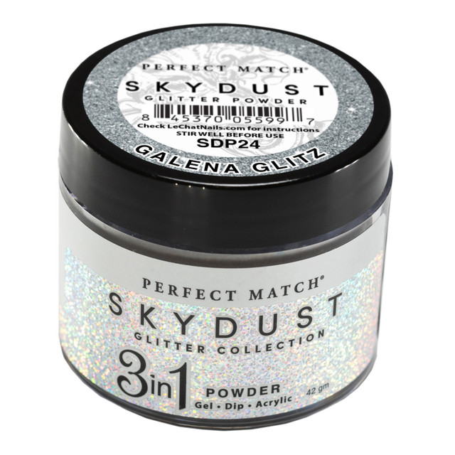 LeChat "Galina Glitz" - Perfect Match Sky Dust Collection 3-in-1 Dip Powder, 42g - SDP24, 43 g