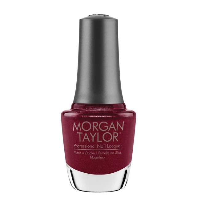 Morgan Taylor Nail Lacquer "Reddy To Jingle", Red Rose Pearl, 15 mL | .5 fl oz - On My Wish List Collection