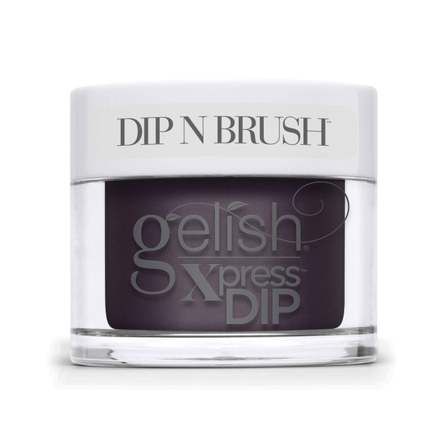 Gelish Xpress Dip "A Hundred Present Yes", Purple Charcoal Creme, 43g | 1.5 oz. - On My Wish List Collection